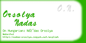 orsolya nadas business card